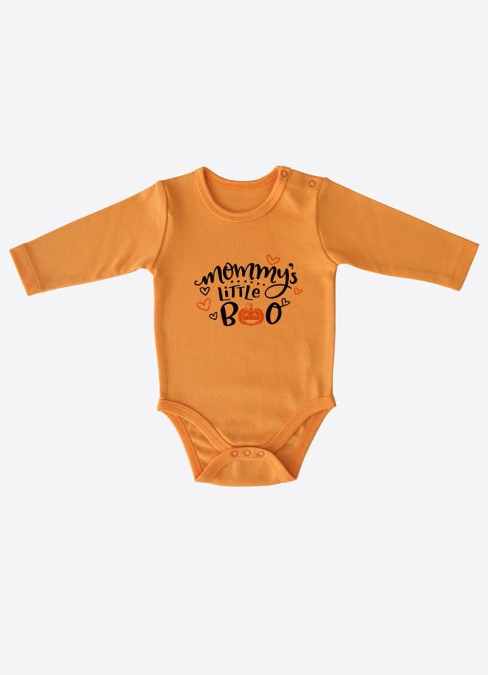 Organik Moomys Little Boo Turuncu Body