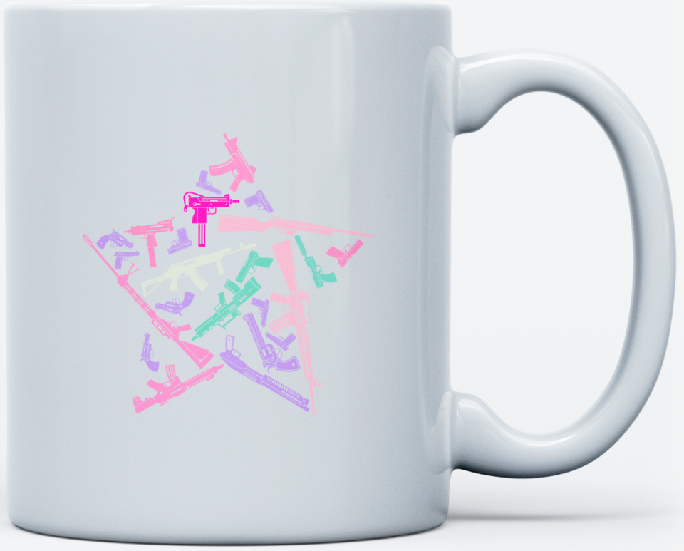 Yıldız Çizimli Hediyelik Kupa Bardak