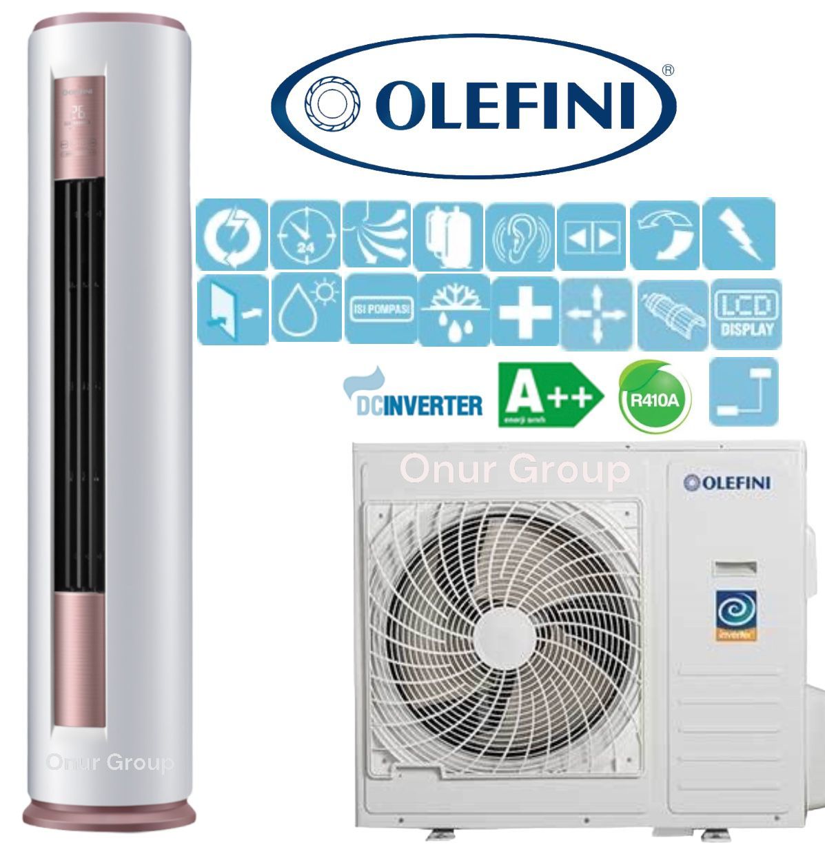 Olefini OLE-24 FS DSM Inverter Salon Tipi Split Klima A++