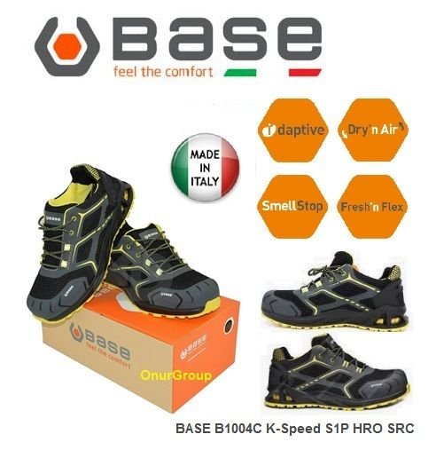 Base B1004C K-Speed S1P HRO SRC İtalyan İş Güvenliği Ayakkabısı