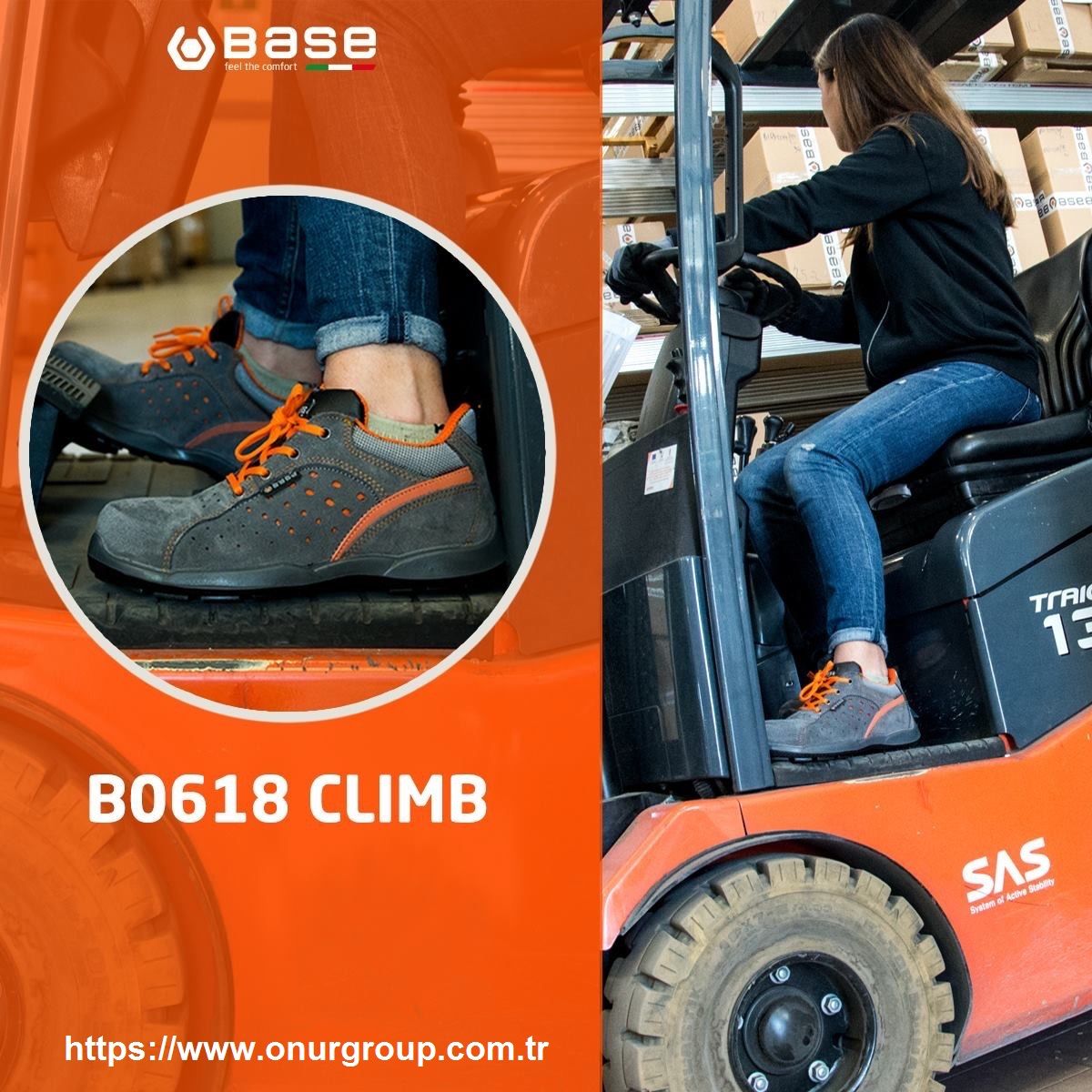 Base B0618 Climb S1P SRC İtalyan marka iş ayakkabısı