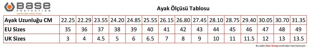 Ayak ölçüleri