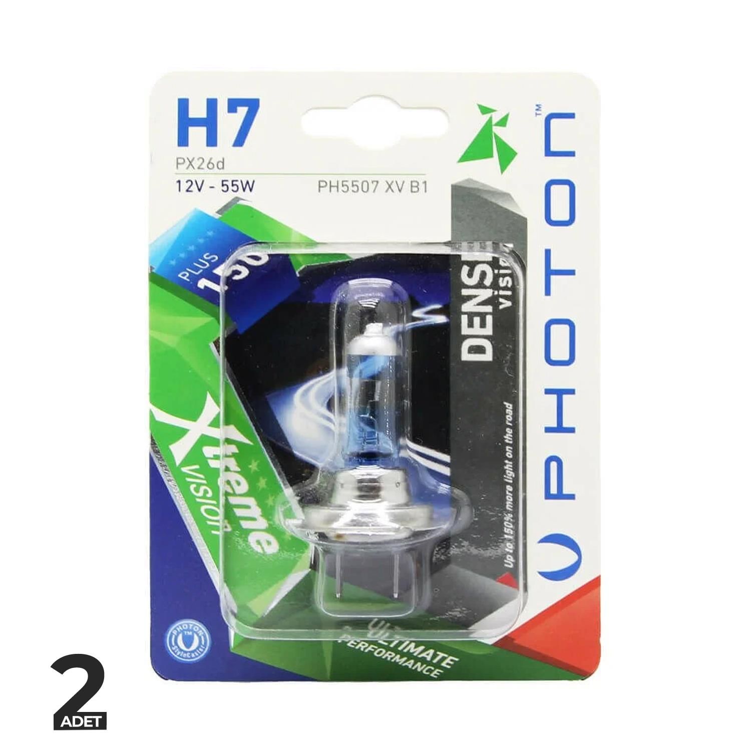 Photon Xtreme Vision Dense 12V H7 %150 Fazla Işık