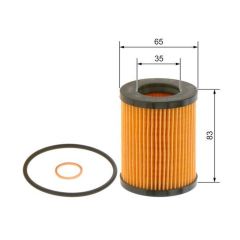 BMW 1.16i F20/F21 2012 - 2015 Bosch Yağ Filtresi