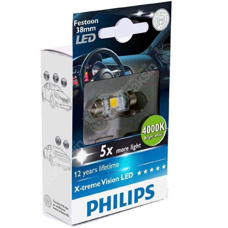Philips Led Vision Sofit Ampul 38Mm 12V 4500K 5500K 6000K