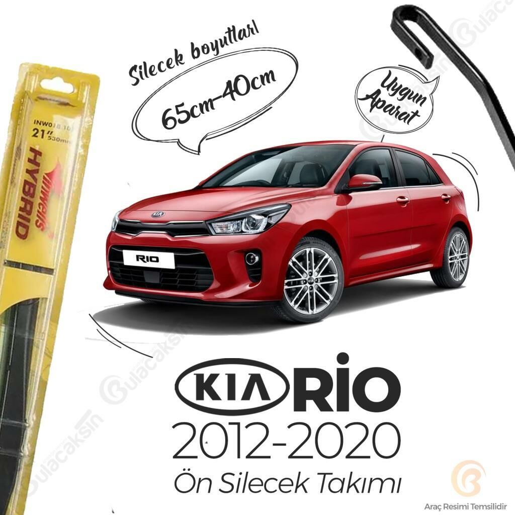 İnwells Hibrit Silecek Takımı Kia Rio 2012-2017 ile uyumlu