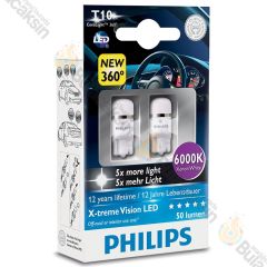 Philips T10 Led Park Ampulü 4000K 4500K 5500K 6000K 8000K