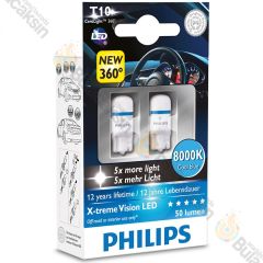 Philips T10 Led Park Ampulü 4000K 4500K 5500K 6000K 8000K