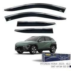 Niken Kromlu Cam Rüzgarlığı 4'lü Hyundai Kona 2023 ve Sonrası ile uyumlu