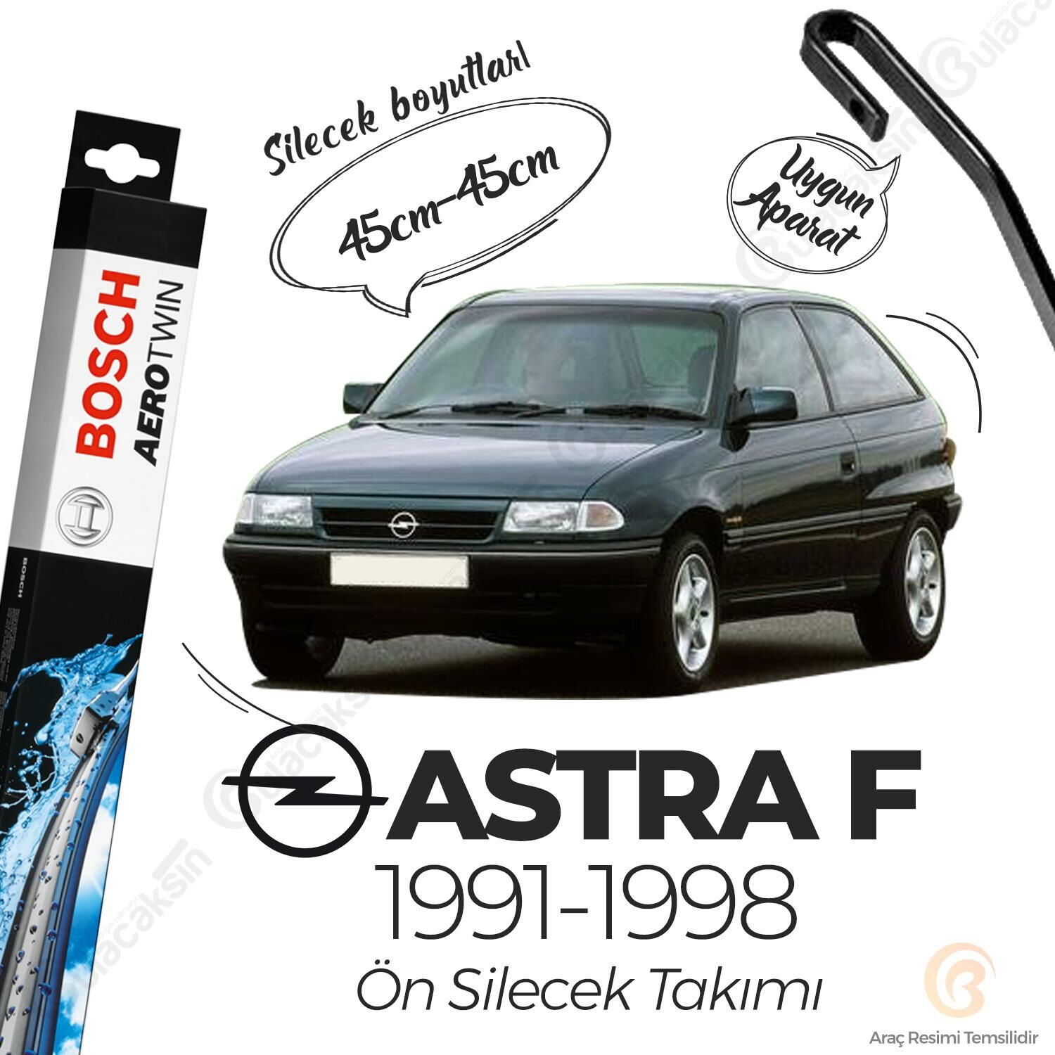 Opel Astra F Muz Silecek Takımı (1991-1998) Bosch Aerotwin