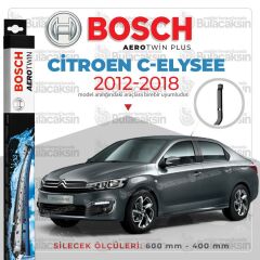 Bosch Aerotwin Muz Silecek Takımı Citroen C-Elysee 2012-2018 ile uyumlu