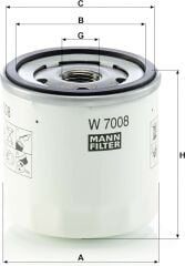 MANN-FILTER W 7008 Yağ Filtresi (Ford)