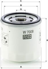 MANN-FILTER W 7008 Yağ Filtresi (Ford)