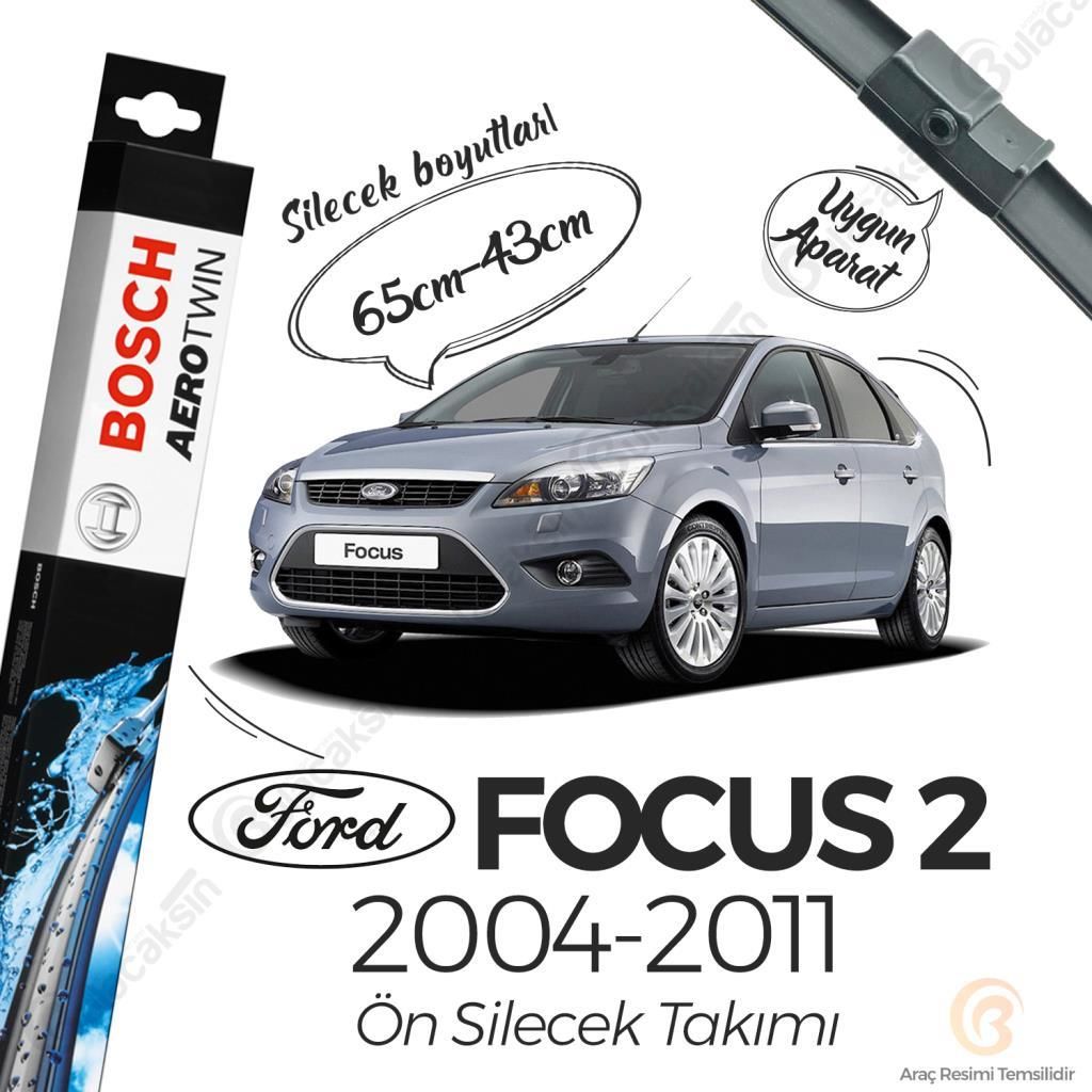Bosch Aerotwin Muz Silecek Takımı Ford Focus 2 2004-2011 ile uyumlu
