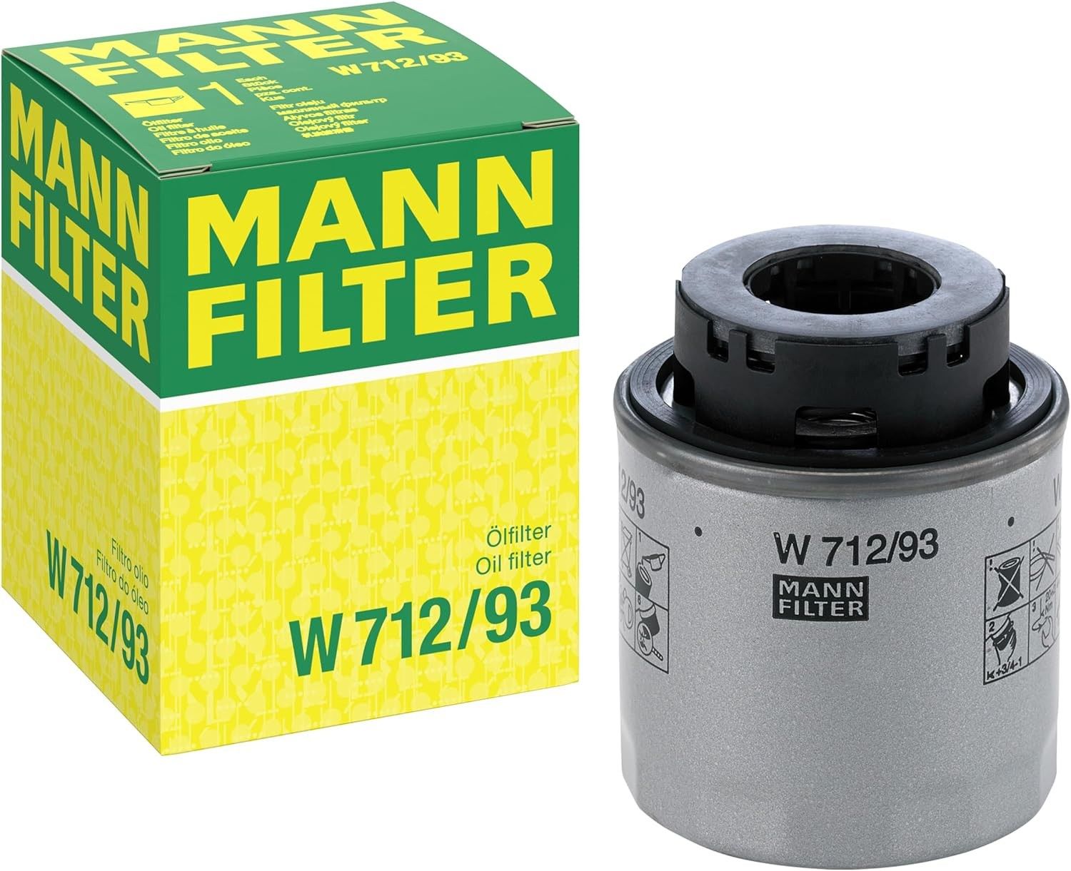MANN-FILTER W 712/93 Yağ Filtresi (VW Group)