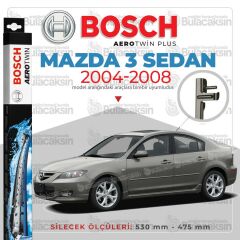 Bosch Aerotwin Muz Silecek Takımı Mazda 3 Sedan 2004-2008 ile uyumlu