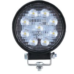 Off Road Gündüz Farı 9 Led Yuvarlak Çalışma Lambası 27 Watt