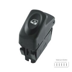 Cam Acma Kapama Anahtari Renault Kangoo Megane 1 Clio (Pin 5)