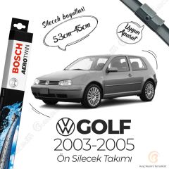 Bosch Aerotwin Muz Silecek Takımı Volkswagen Golf 4 2003-2005 ile uyumlu