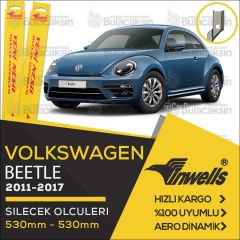 İnwells Muz Silecek Takımı Volkswagen Beetle 2011-2017 ile uyumlu