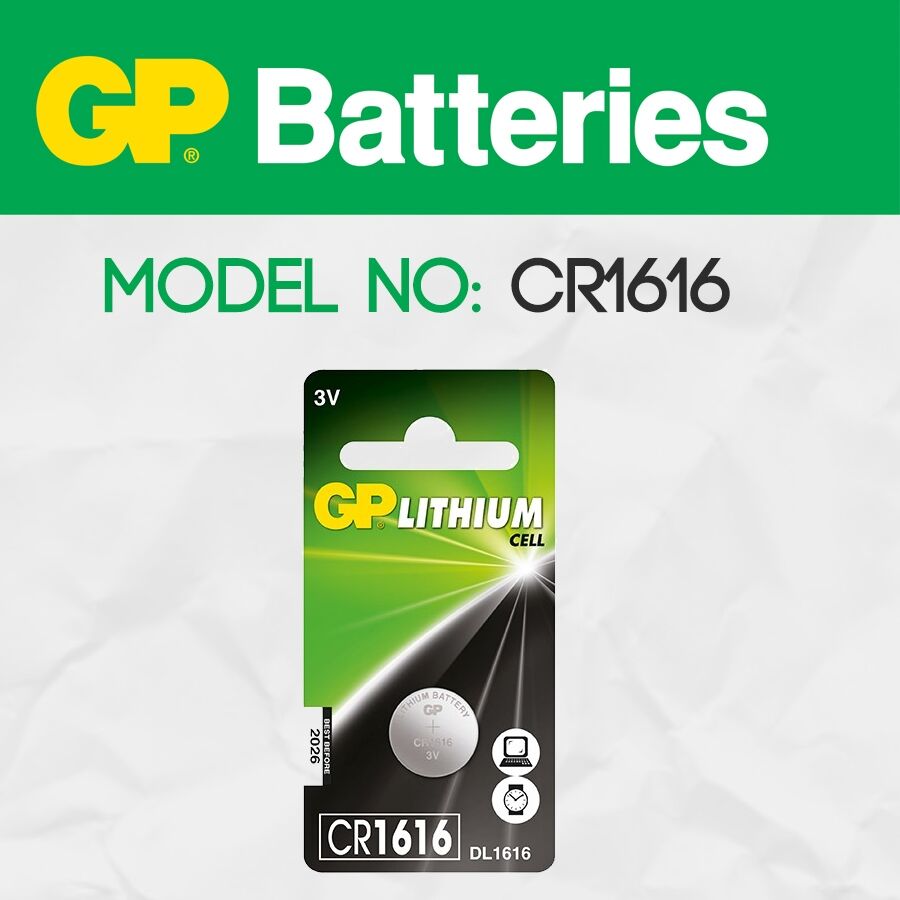 Gp CR1616 3V Alkalin Düğme Pil (Saat-Kumanda-Baskül)