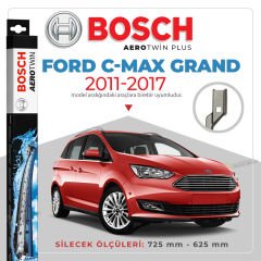 Bosch Aerotwin Muz Silecek Takımı Ford Grand C-Max 2011-2017 ile uyumlu