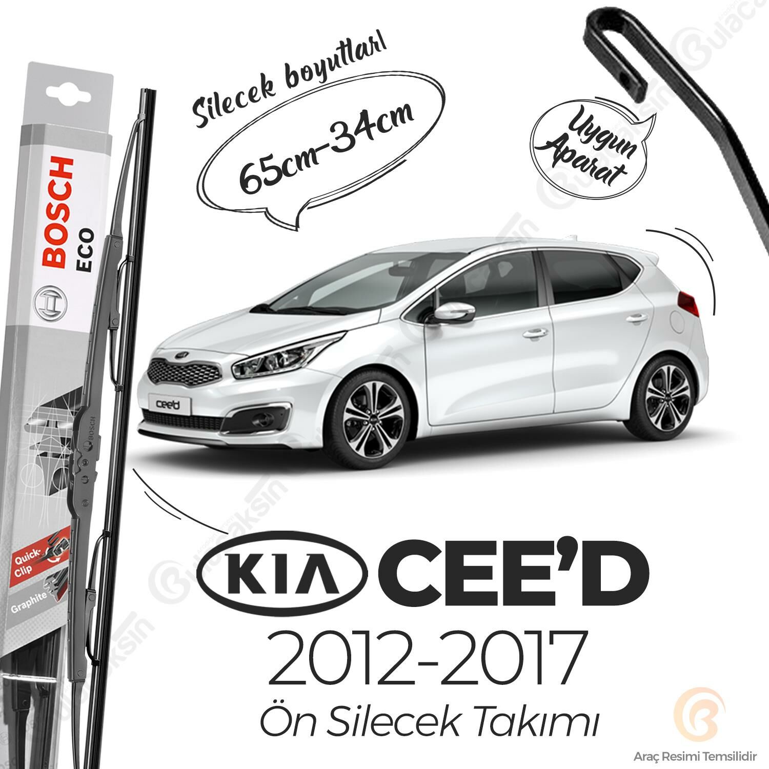 Kia Ceed Ön Silecek Takımı (2012-2017) Bosch ECO