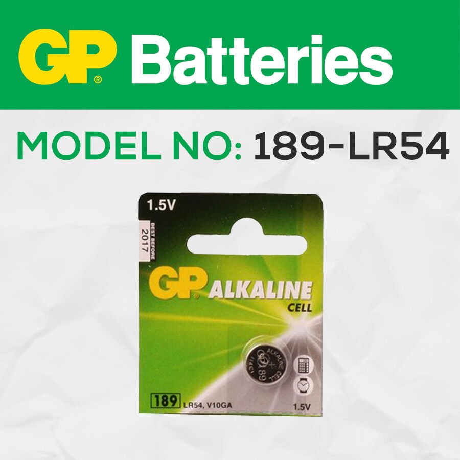 Gp 189-Lr54 1.5V Alkalin Düğme Pil (Saat-Kumanda-Baskül)