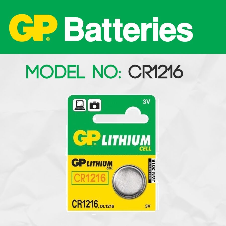Gp Cr1216 3V Alkalin Düğme Pil (Saat-Kumanda-Baskül Pili)