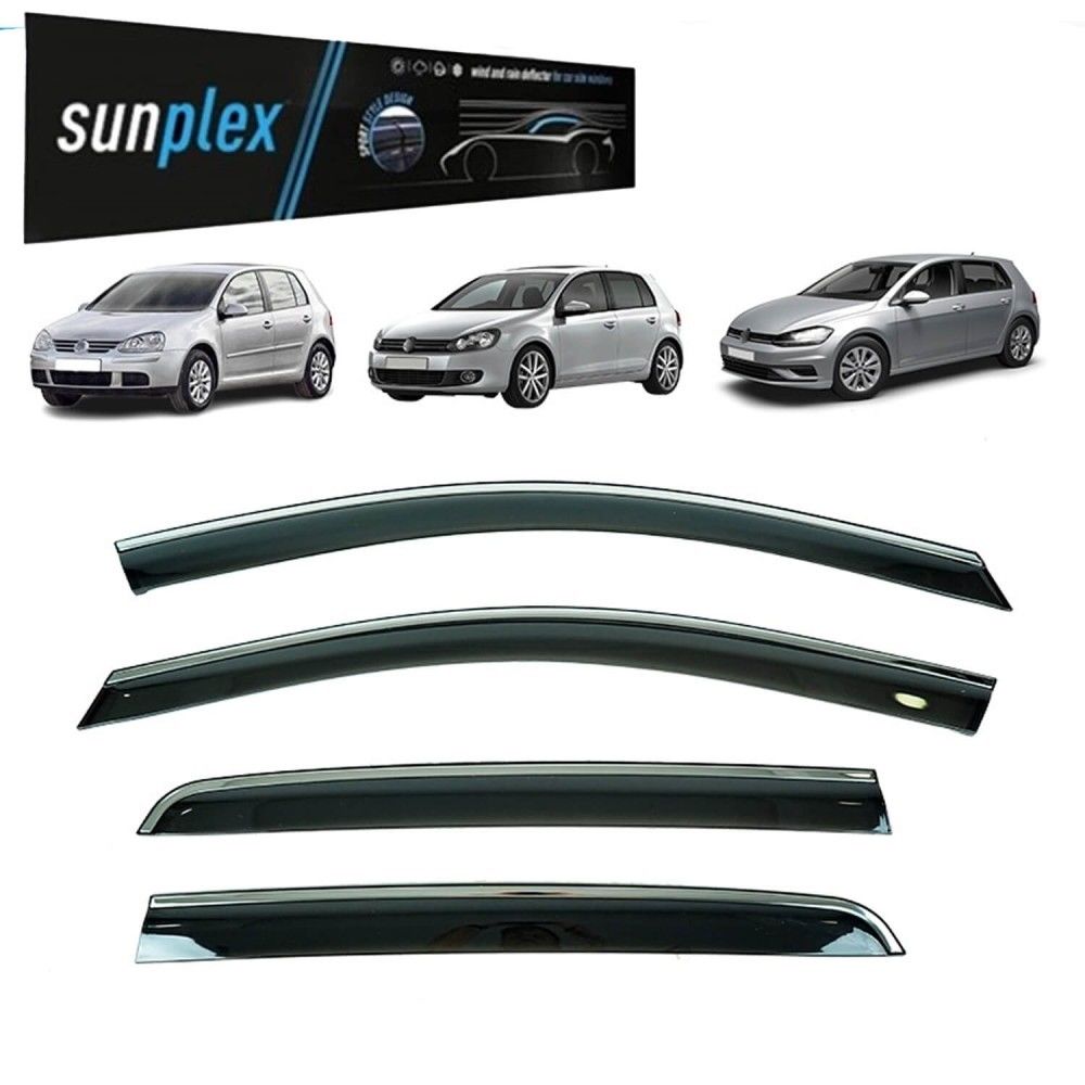 Sunplex Kromlu Cam Rüzgarlığı Volkswagen Golf 5-6-7 2003-2022 ile uyumlu