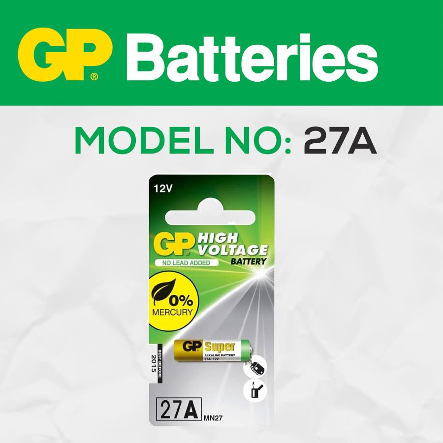 Gp 27A 12V Yüksek Voltaj Alarm - Kumanda Pili