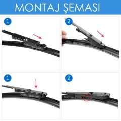 Sentinel Muz Silecek Takımı Mercedes CLA W117 2013-2015 ile uyumlu