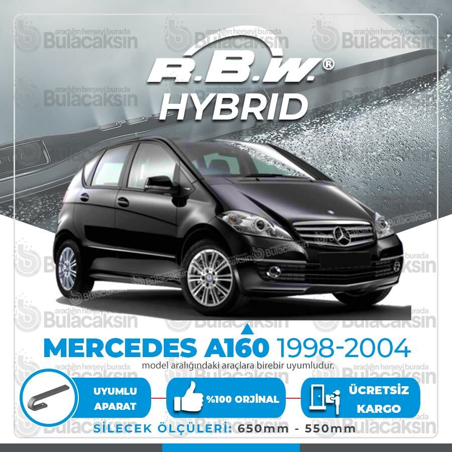 Mercedes A160 (W168) Ön Silecek Takımı (1998-2004) RBW Hibrit