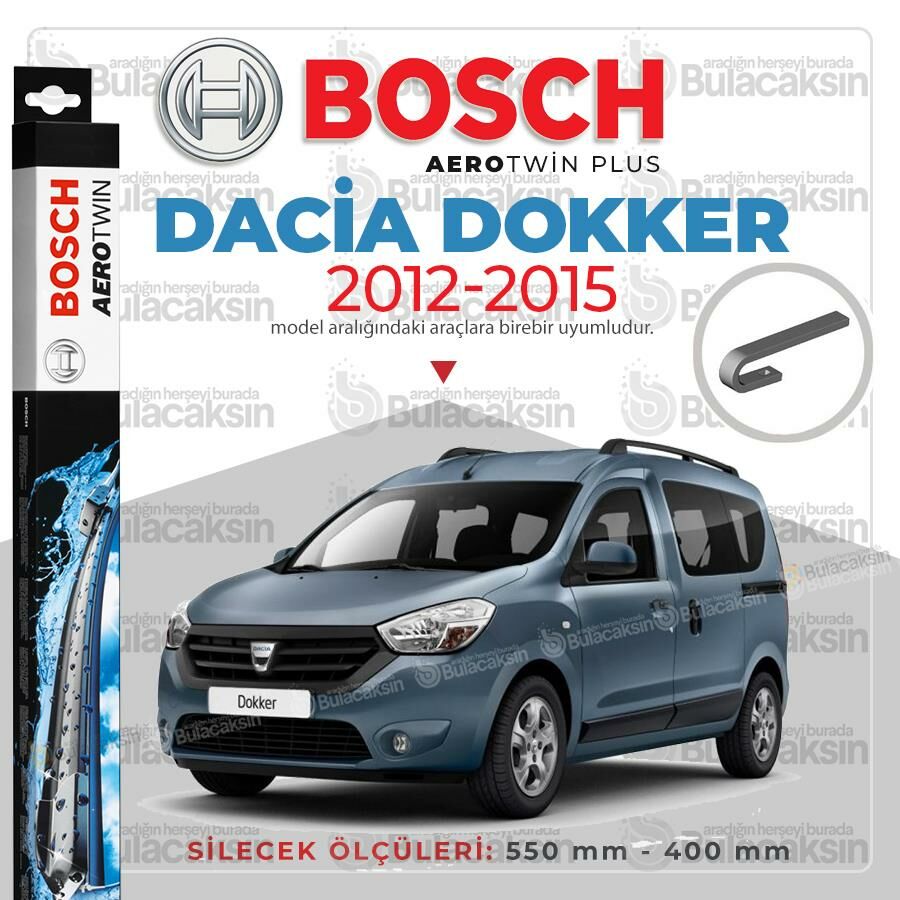 Dacia Dokker Muz Silecek Takımı (2012-2015) Bosch Aerotwin