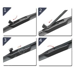 RBW Hybrid Ön Silecek Takımı Subaru Impreza 2007-2011 ile uyumlu
