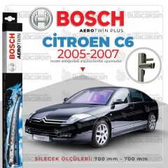 Bosch Aerotwin Muz Silecek Takımı Citroen C6 2005-2007 ile uyumlu
