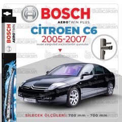 Bosch Aerotwin Muz Silecek Takımı Citroen C6 2005-2007 ile uyumlu