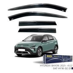 Niken Kromlu Cam Rüzgarlığı Hyundai Bayon 2021 Ve Sonrası ile uyumlu