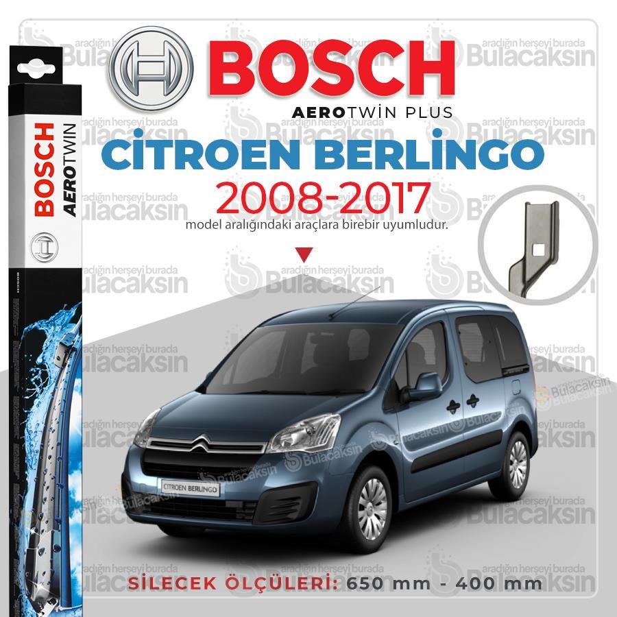 Citroen Berlingo Muz Silecek Takımı (2008-2017) Bosch Aerotwin