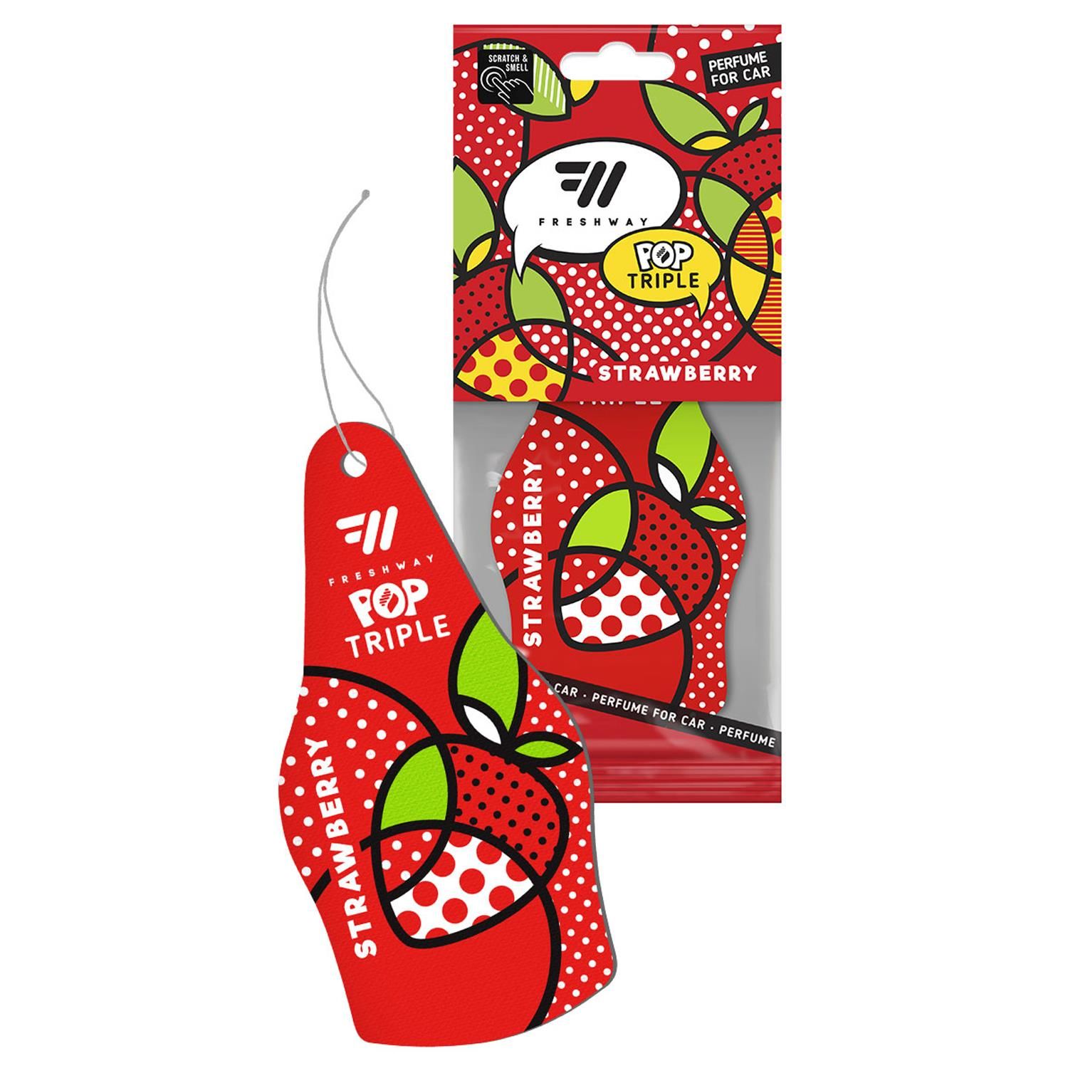 Fresh Way Pop Dry Triple Kağıt Asma Strawberry