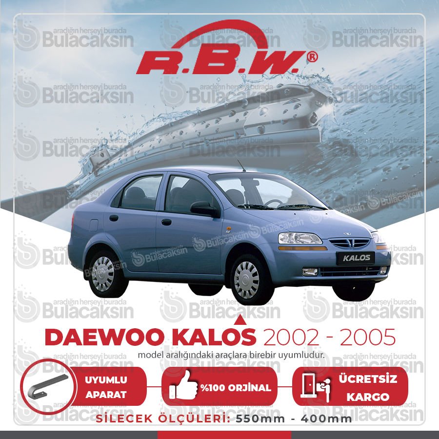 Daewoo Kalos Muz Silecek Takımı (2002-2005) RBW