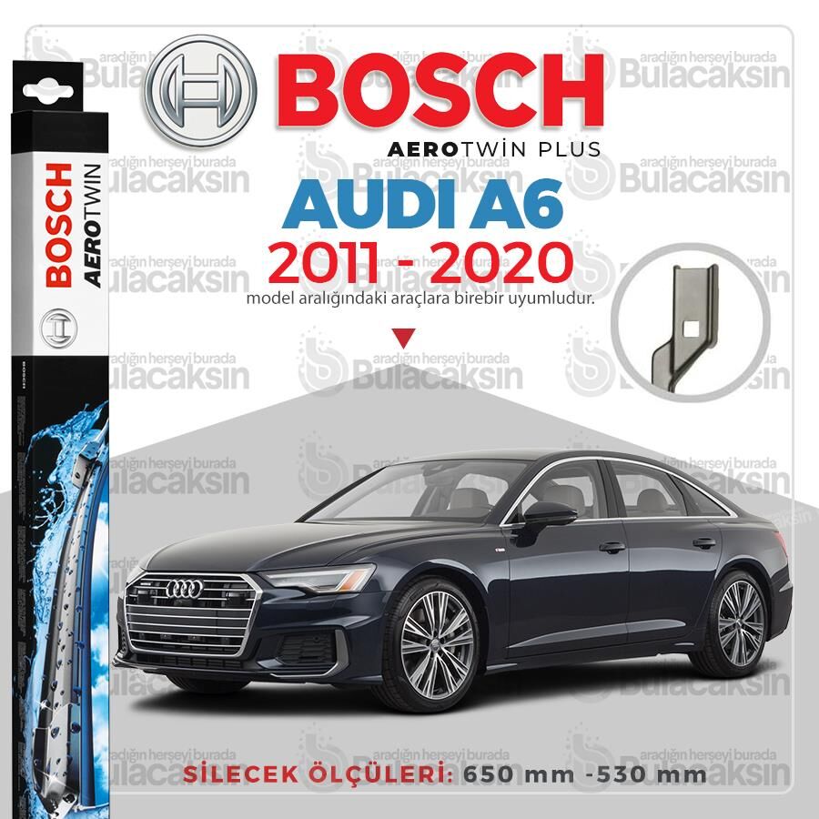 Bosch Aerotwin Muz Silecek Takımı Audi A6 2011-2020 ile uyumlu