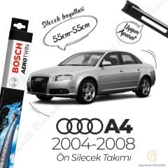 Bosch Aerotwin Muz Silecek Takımı Audi A4 B7 2004-2008 ile uyumlu