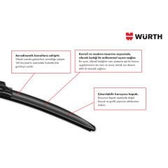 Würth Muz Silecek Takımı Skoda Fabia 1999-2006 ile uyumlu