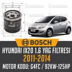 Hyundai İX20 1.6 2011 - 2014 Bosch Yağ Filtresi