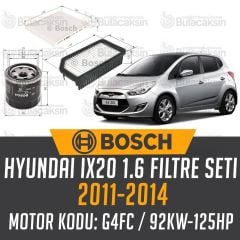 Hyundai İX20 1.6 2011 - 2014 Bosch Filtre Bakım Seti