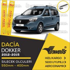 Dacia Dokker Muz Silecek Takımı (2012-2015) İnwells