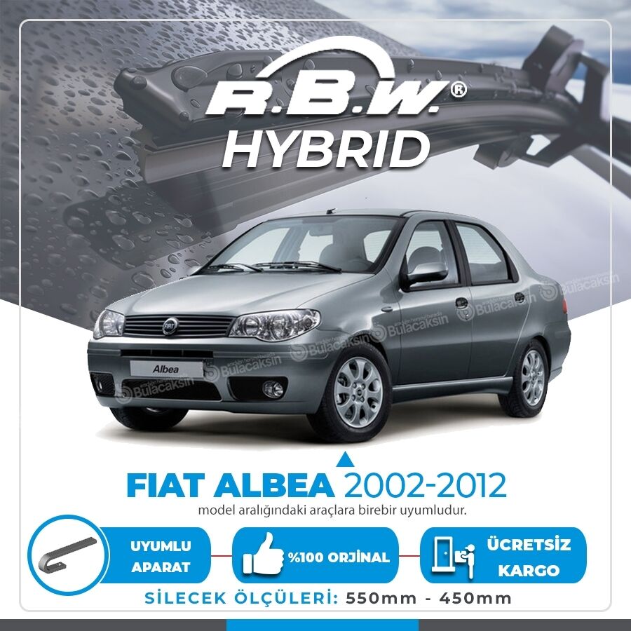 Fiat Albea Ön Silecek Takımı (2002-2012) RBW Hibrit