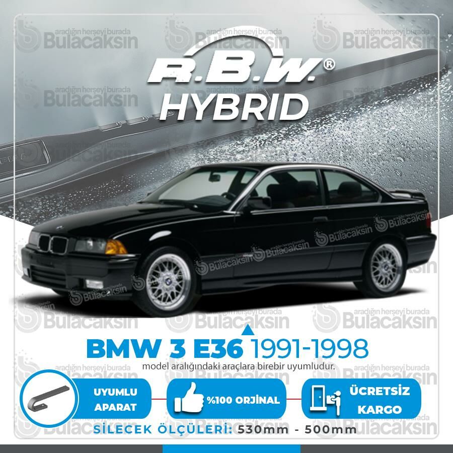 Bmw 3 E36 Ön Silecek Takımı (1991-1998) RBW Hibrit