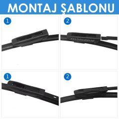 RBW Muz Silecek Takımı Renault Clio 4 2012-2020 ile uyumlu
